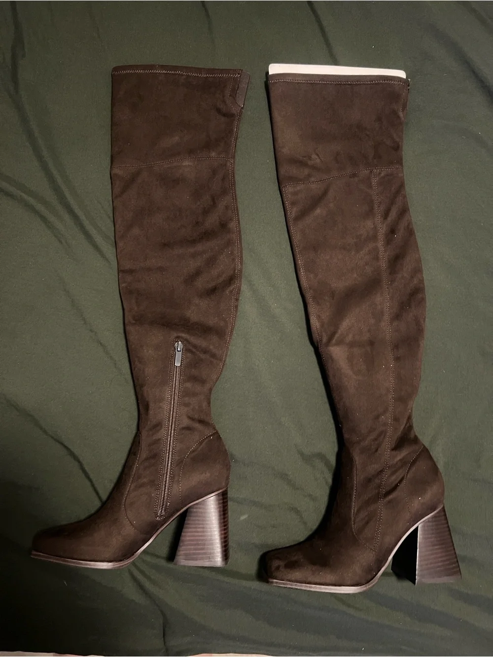 Nine West Tall Dark Brown 201 Suede Over-the-Knee Boots size 5.5